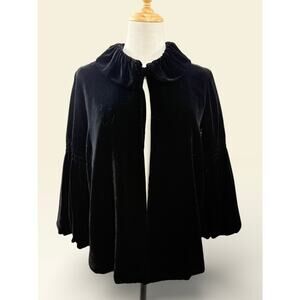 CAbi Black Velvet Opera Jacket, Size M